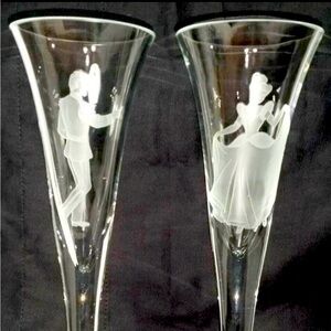 disney cinderella wedding or celebration champagne flutes by ingrid bohemia